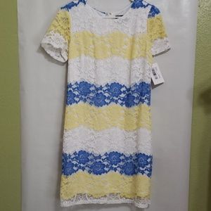 Lace spring/summer dress lined Medium BNWT
